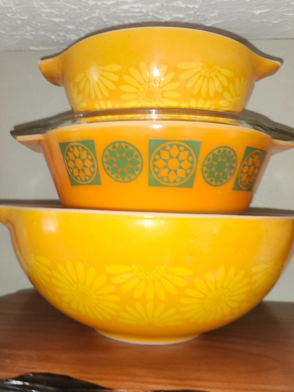 Pyrex orange Dutch casserole